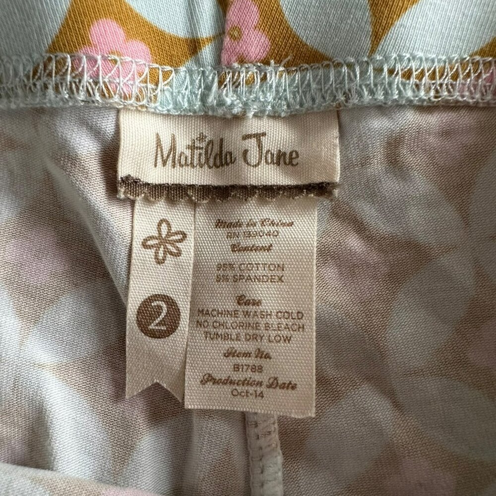 Matilda Jane Girls 2 Latticework Benny Ruffle Leggings Spring 2015 Hello Lovely - Picture 5 of 6